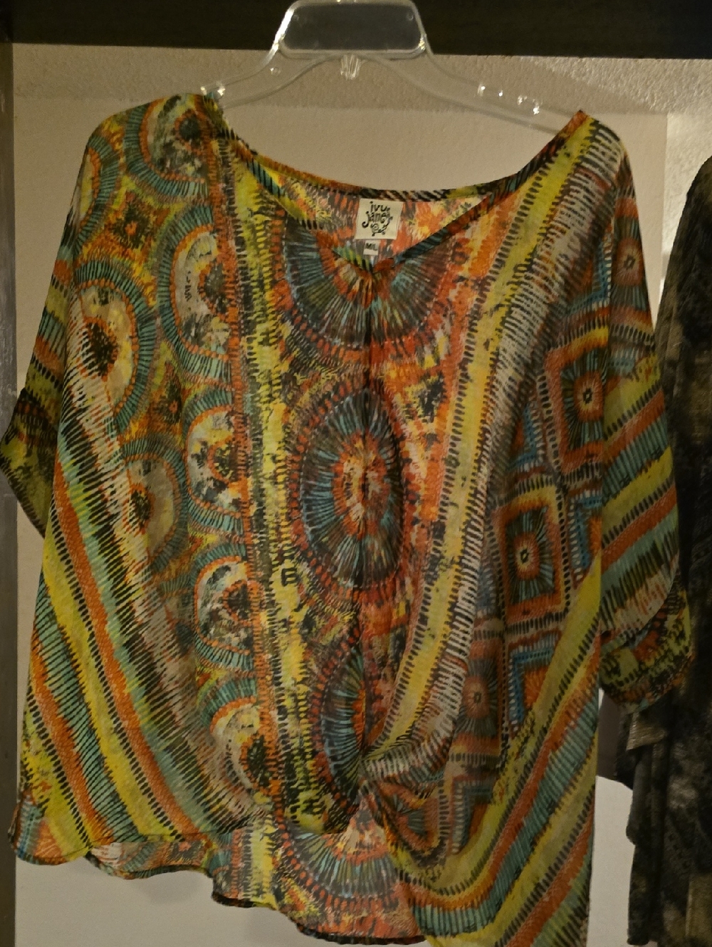 ivy jane Multicolor Printed Tunic in Yellow, Teal, Orange and Brown